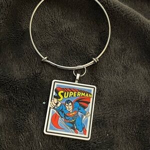 Superman Pendant Bracelet
